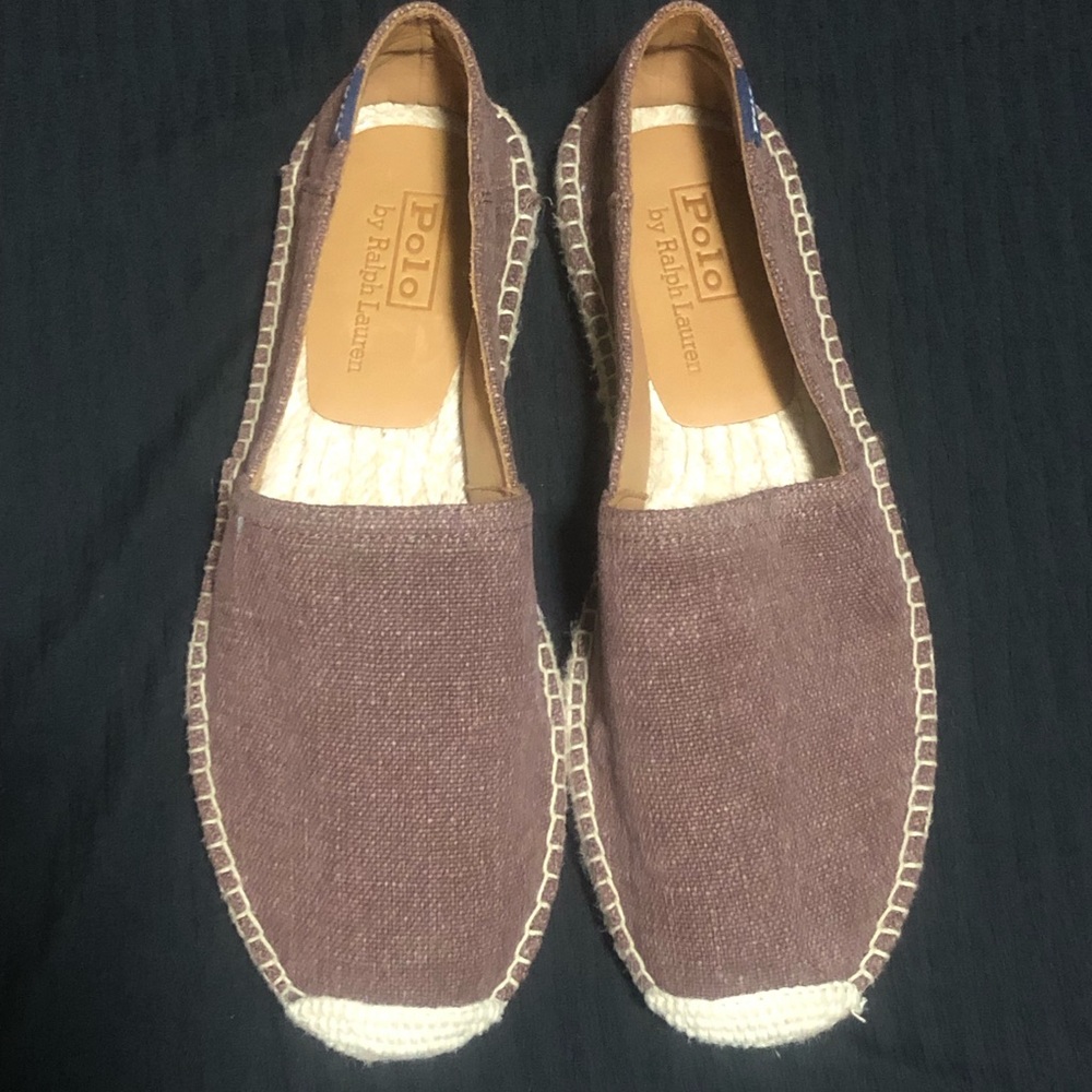 Polo Ralph Lauren Cevio Espadrille Slip On (Size 8) Men's NEW Washed Canvas